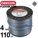 Fil Orégon FlexiBlade® carré. 4 mm x 110 m pour débroussailleuse