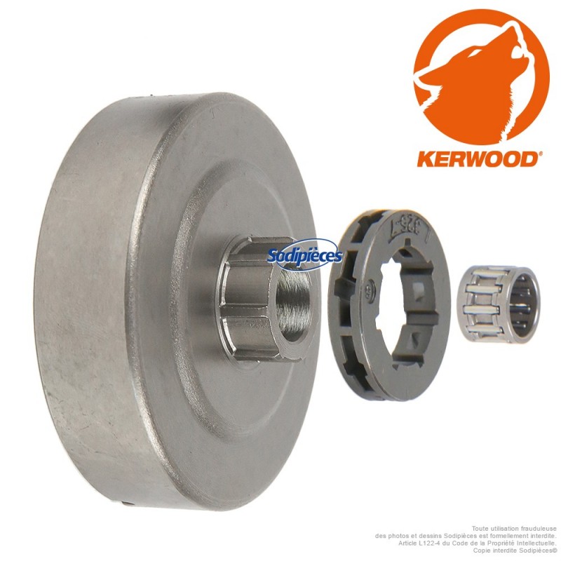 Pignon tronçonneuse KERWOOD à bague .325". 7 dents. STIHL