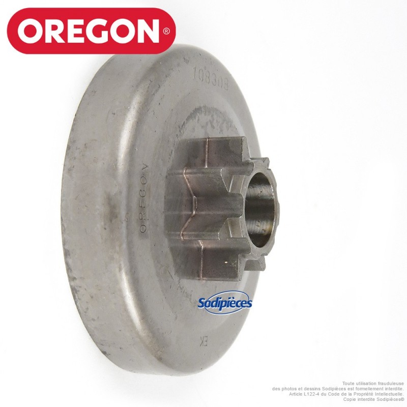 Pignon tronçonneuse étoile .325". 7 dents. Power mate Oregon 108308X