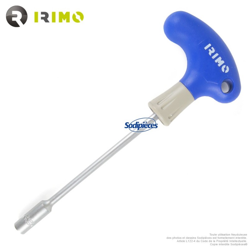 Tournevis Irimo en T à douille 13 mm x 175 mm