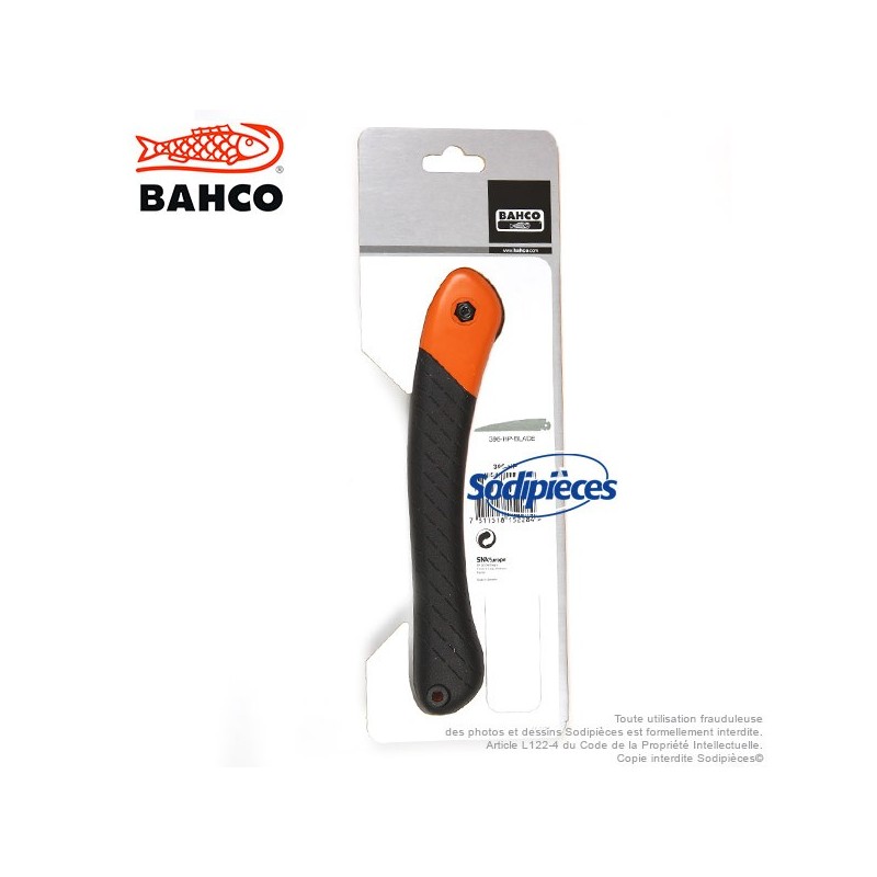 Scie couteau d'élagage pliante trempée Hardpoint. 396-HP Bahco Pradines. Pro. Fabriqué en France