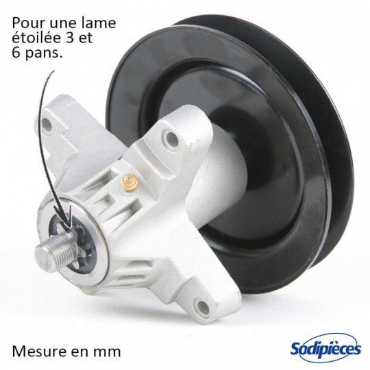 Palier de lame pour tondeuse MTD 618-04456