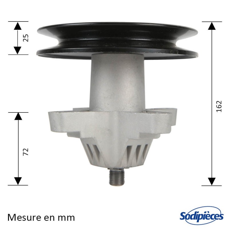 Palier de lame pour MTD N° 618-04126, 618-04126A, 618-04126B, 918-04126, 918-04126A