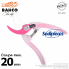 Sécateur acier trempé Clarity Bahco Pradines PG-05-Pink. 20 mm. Confort. Fabriqué en France