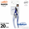 Sécateur acier trempé Clarity  Bahco Pradines PG-05-Blue. 20 mm. Confort. Fabriqué en France