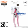 Sécateur acier trempé Clarity Bahco Pradines PG-05-Pink. 20 mm. Confort. Fabriqué en France