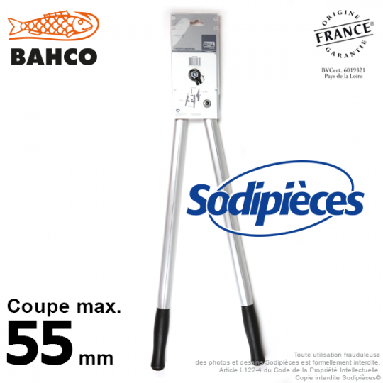 Ebrancheur démultiplié acier trempé Bahco Pradines P280SL-80 55 mm. Pro. Fabriqué en France