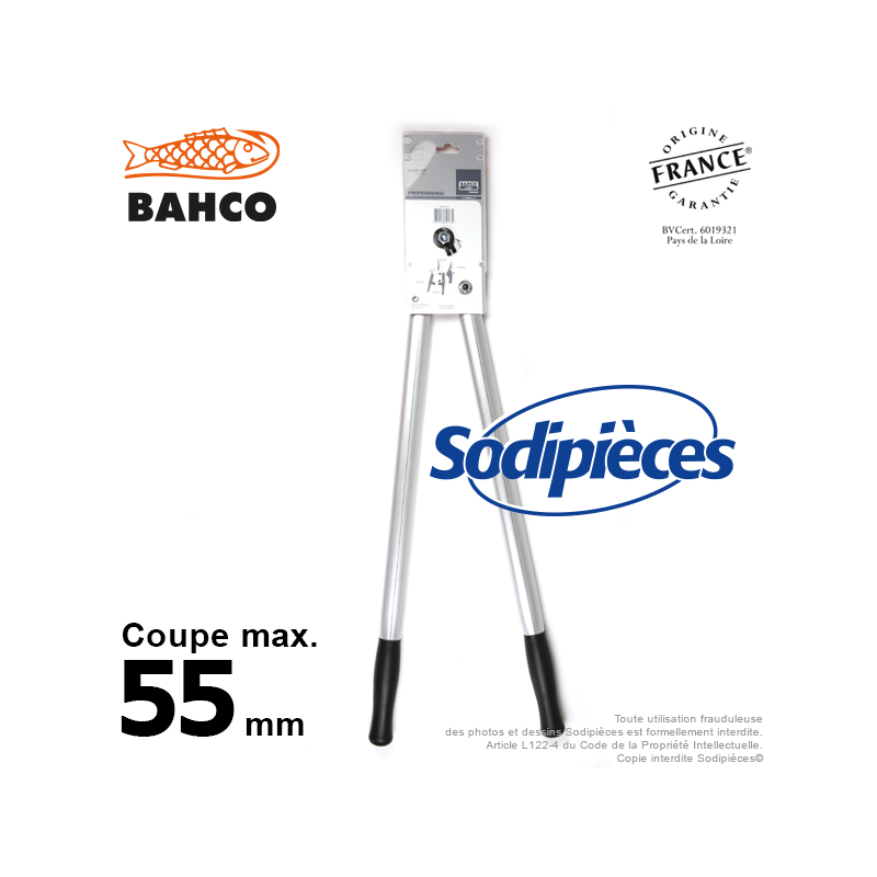 Ebrancheur démultiplié acier trempé Bahco Pradines P280SL-80 55 mm. Pro. Fabriqué en France