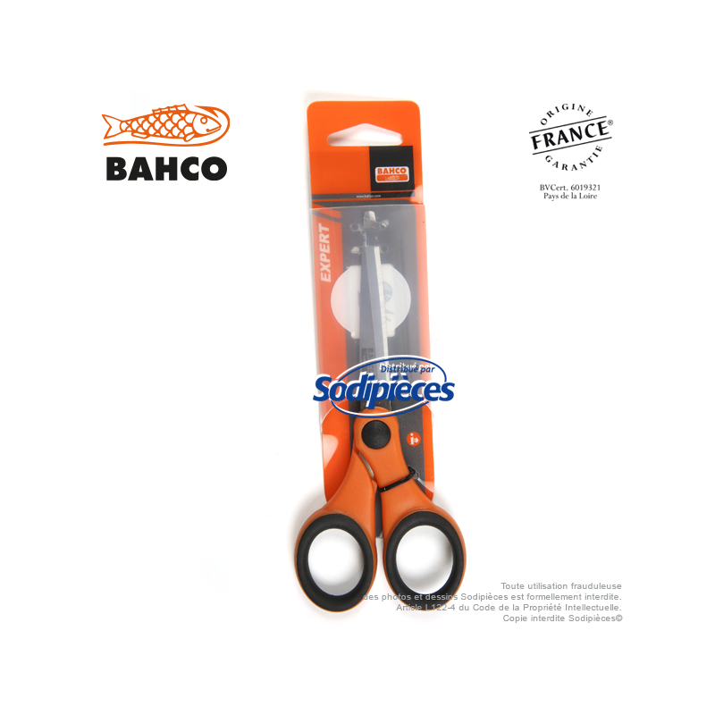 Ciseaux à fleurs et plantes FS-8 Bahco Pradines. Lames 8 cm. Fabriqués en France