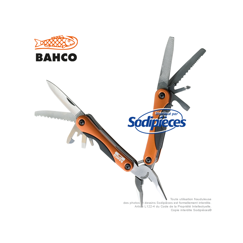 Outil multiusage 18 fonctions MTT151 Bahco Pradines. Style "couteau suisse"