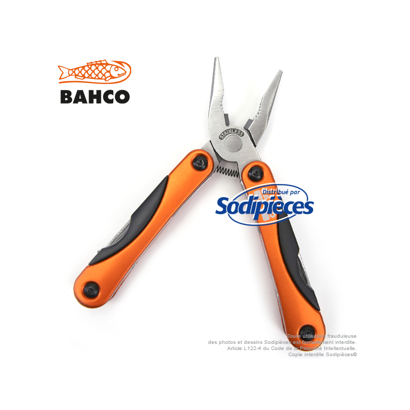 Outil multiusage 18 fonctions MTT151 Bahco Pradines. Style "couteau suisse"