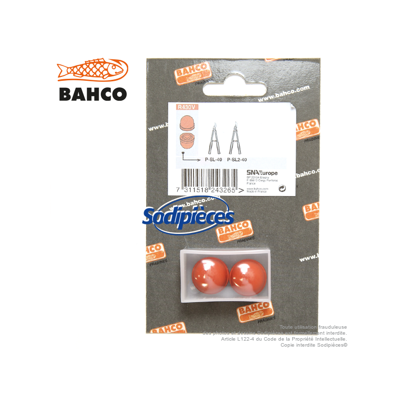 Butées de rechange R 430V , tampon caoutchouc pour ébrancheurs Bahco Pradines.