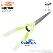 Cisaille acier trempé Clarity Bahco Pradines PG-35-Verte. Confort. Fabriqué en France