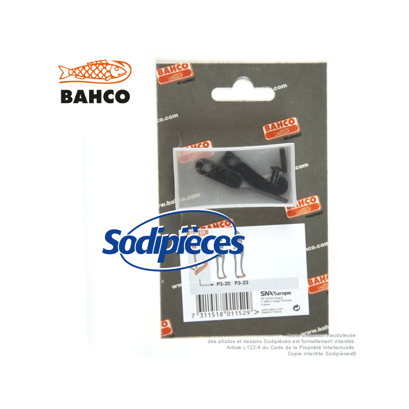 Fermoir R341P pour sécateur.  Lot pièces de rechange Bahco Pradines.