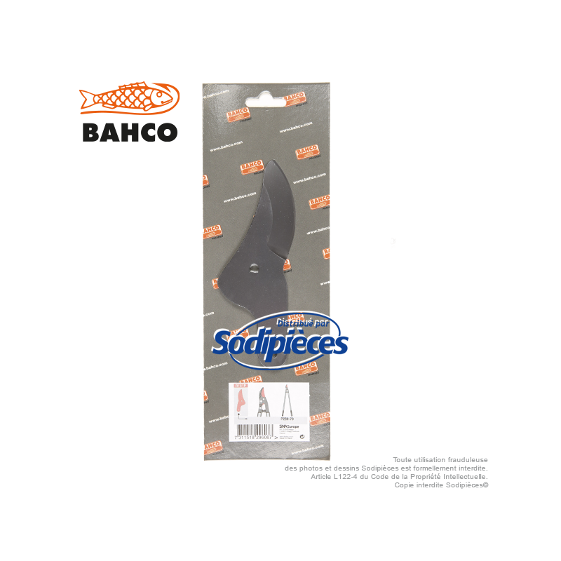 Lame de rechange R181P pour ébrancheurs. Bahco Pradines.