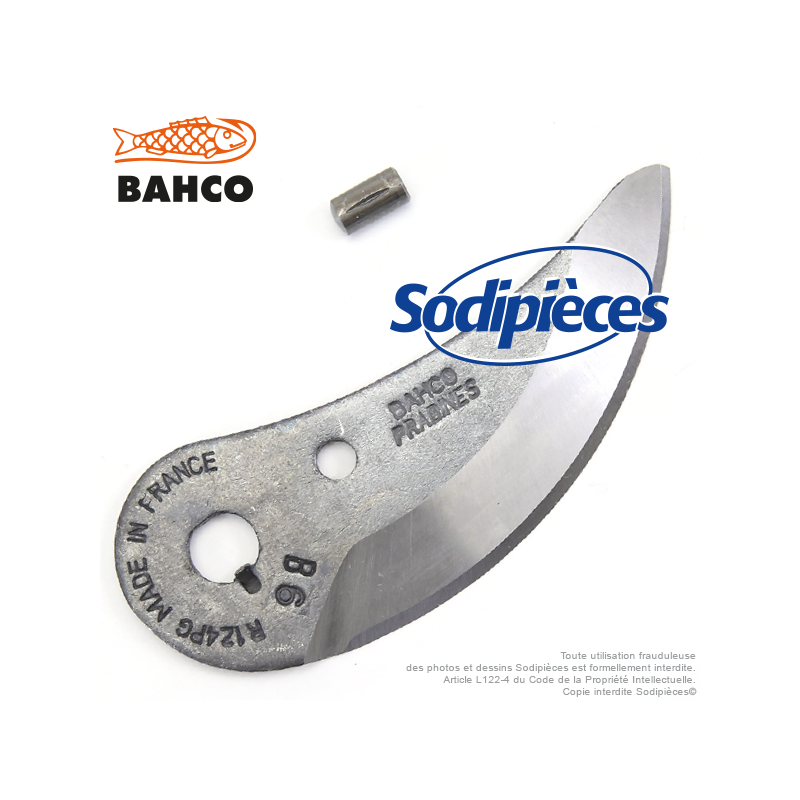 Lame de rechange P124PG pour sécateurs. Bahco Pradines.