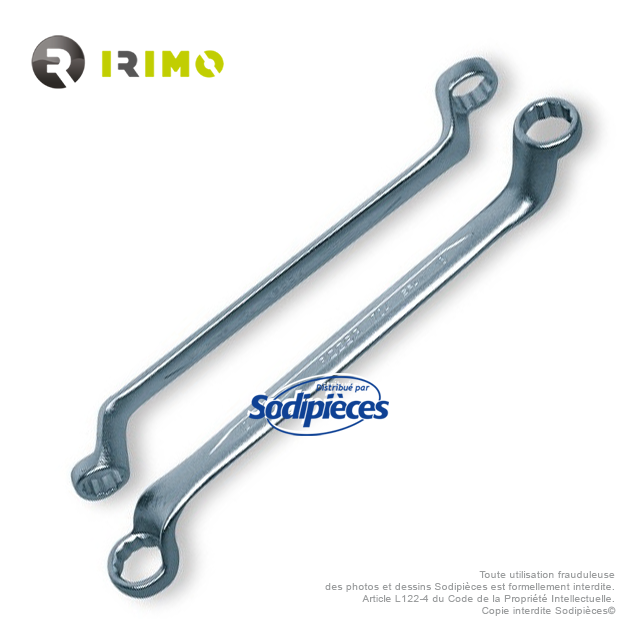 Clés polygonales contrecoudées 14-15 mm