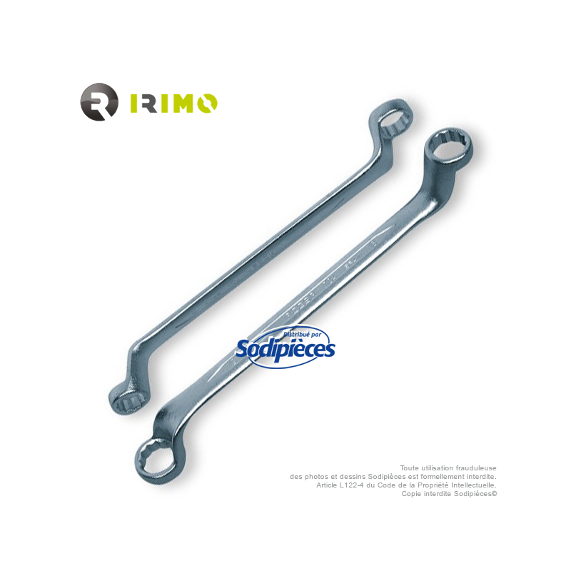 ⇘ Clés polygonales contrecoudées 6-7 mm