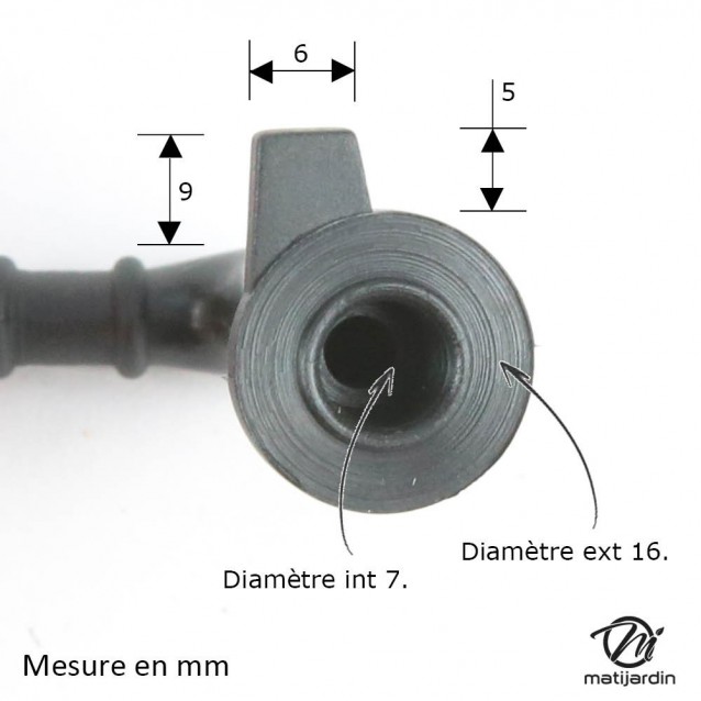 Durite huile pour tronçonneuse Stihl 1128 647 9405