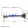 Durite essence pour Stihl 050, 051, 071, 075, 090, TS510, TS550, TS760