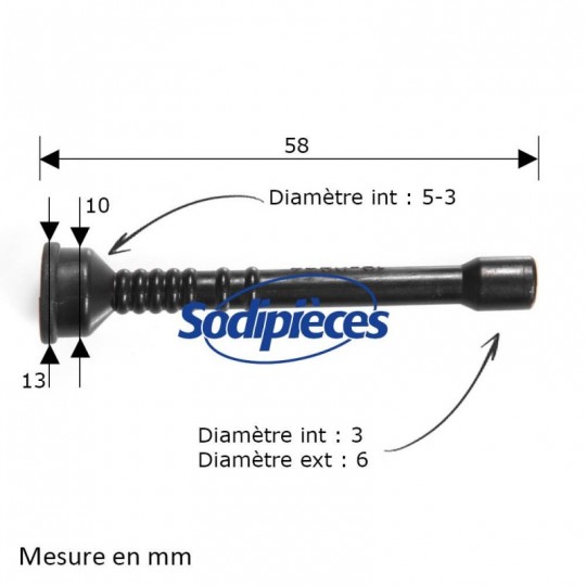 Durite d'huile pour Stihl 021, MS210, 023, MS230, 025, MS250