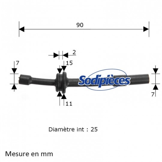 Durite d'huile pour Stihl 029, M290, 039, MS390, MS310. 1127 647 9400