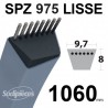 Courroie tondeuse SPZ975 Trapézoïdale 9,7 mm x 1060 mm. Courroie tondeuse SPZ975 Trapézoïdale 9,7 mm x 1060 mm.