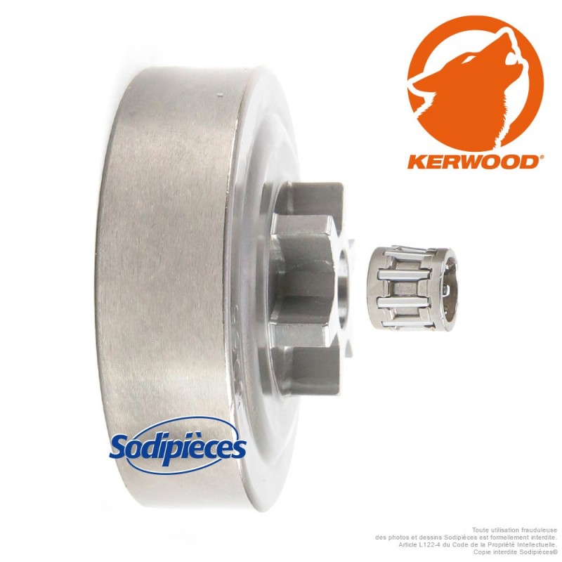 Pignon tronçonnneuse étoile 3/8"LP 6 dents. Echo