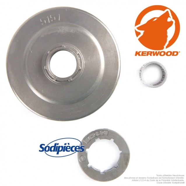 Pignon tronçonneuse à bague .325" 7 dents. Husqvarna Jonsered Partner Pignon tronçonneuse à bague .325" 7 dents. Husqvarna Jonsered Partner