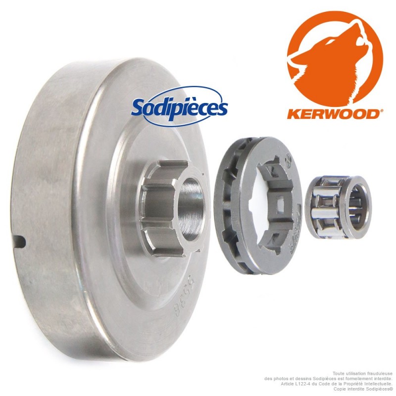 Pignon tronçonneuse à bague 3/8" 7 dents. Stihl