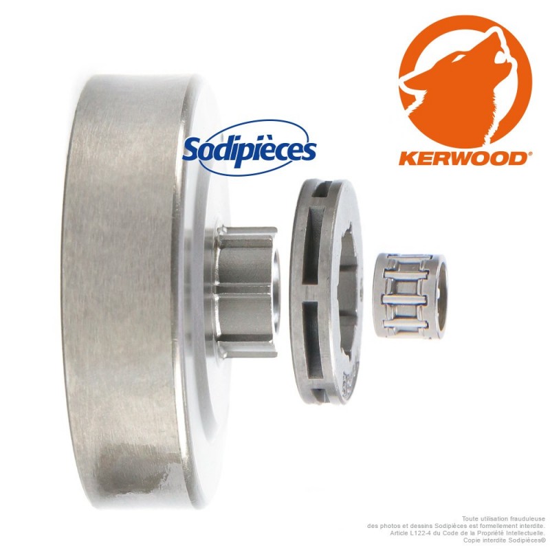 Pignon tronçonneuse à bague 3/8"LP 7 dents. Stihl