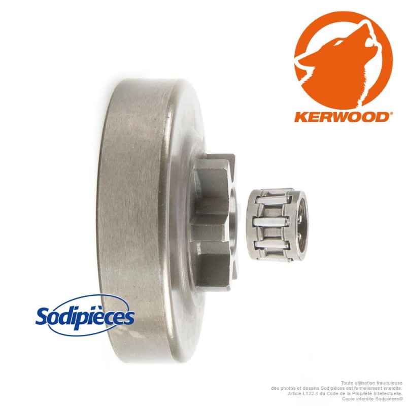 Pignon tronçonneuse étoile 3/8"LP 6 dents. Alpina