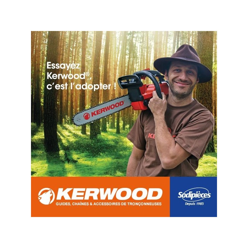 Guide tronçonneuse Kerwood 25cm 1/4" 1,1 mm