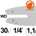 Guide tronçonneuse Kerwood 30cm 1/4" 1,1 mm