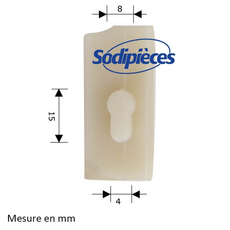 Bande de glissement pour Stihl 026AV MS260. Par 2