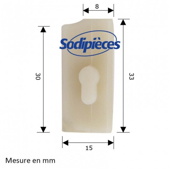 Bande de glissement pour Stihl 026AV MS260. Par 2