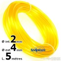 Durite essence nylon 2 x 4 mm. 5 mètres