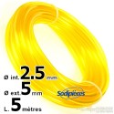 Durite essence nylon 2,5 x 5 mm. 5 mètres