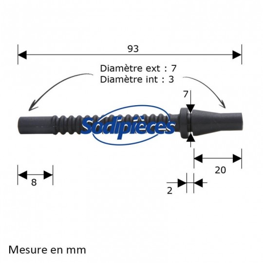 Tuyau d'impulsion pour  Stihl 028, 029, 039, 042, 048, 044, 045, 046, 064, 066...