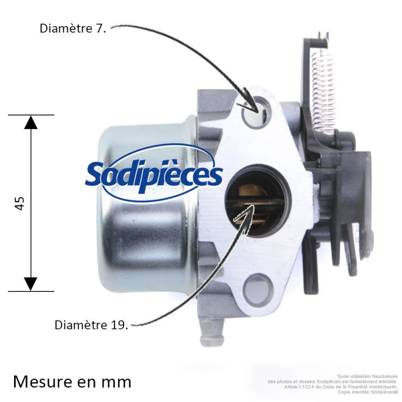 Carburateur pour Briggs & Stratton N°796608