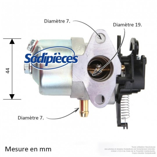 Carburateur pour Briggs & Stratton N°591852