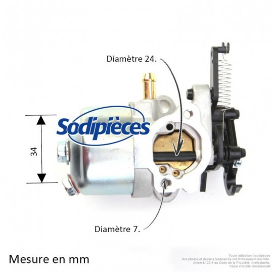 Carburateur pour Briggs & Stratton N°591852