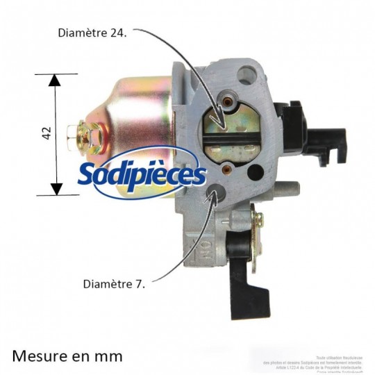 Carburateur complet pour Honda GX120