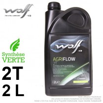 Huile moteur 2 Temps. 2 L. Semi Synthèse Verte