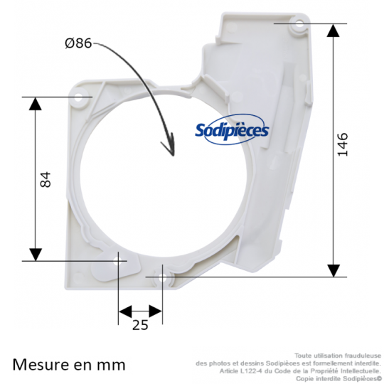 Couvercle pour frein de chaîne pour Stihl 064, MS640, 066, MS660, MS650, AV 045, 050, 051 ....