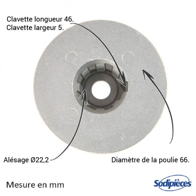 Support de lame pour Husqvarna. N° 581843001