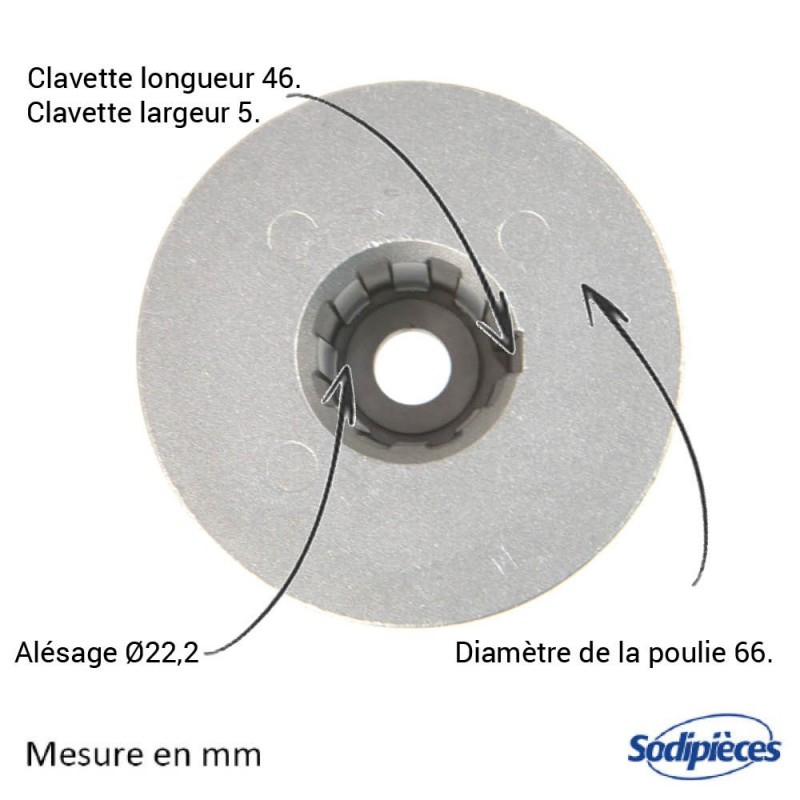 Support de lame pour Husqvarna. N° 581843001