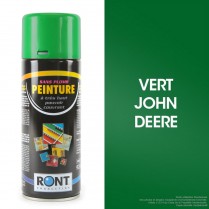Bombe peinture spéciale motoculture. Vert John-Deere. 400 ml.