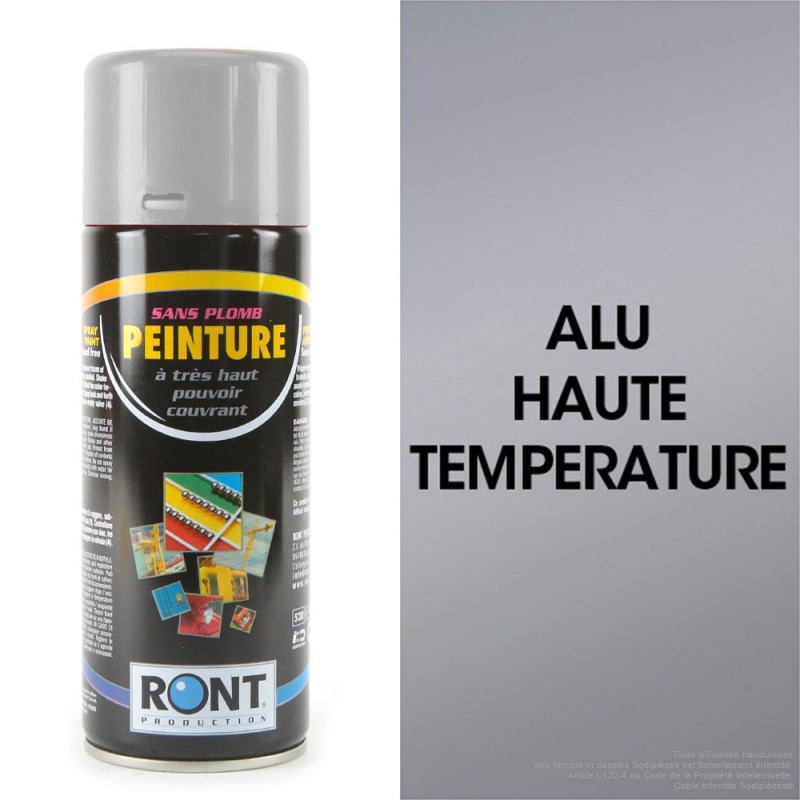 Bombe peinture spéciale motoculture. Alu HT. 400 ml