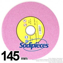 Meule d'affûteuse diam 145 mm, Alé 22 mm, ép 3 mm
